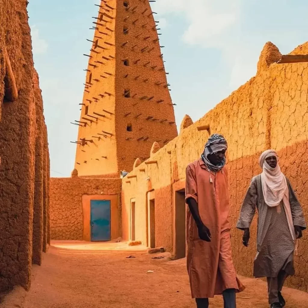 Photo de la mosquée d'Agadez.